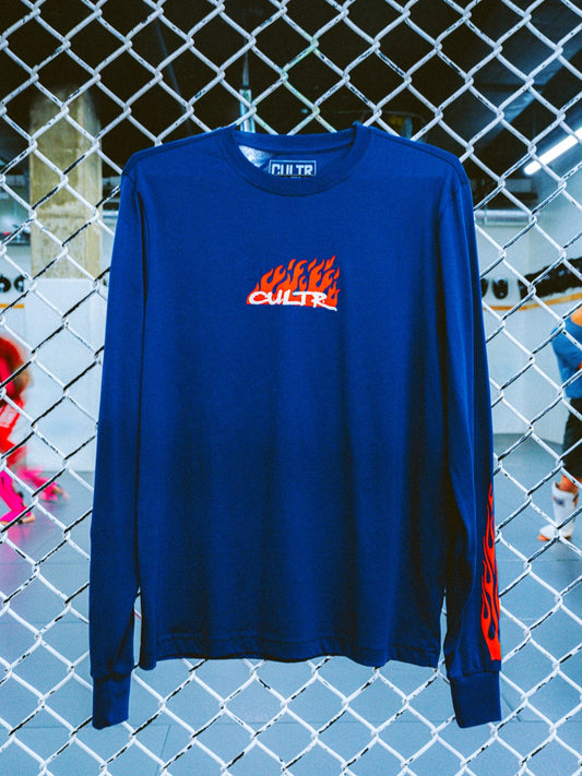 Navy Blue Flame Shirt