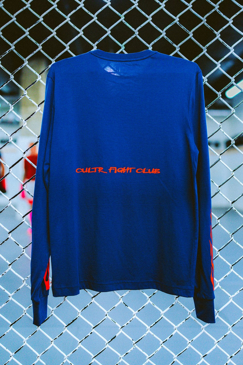 Navy Blue Flame Shirt (Unisex)