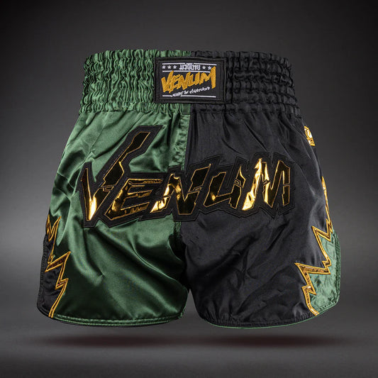 Venum Inferno 2.0 Muay Thai Shorts Green/Gold
